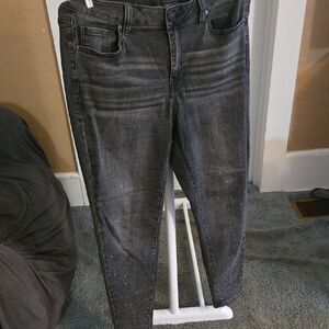 Venezia Women's Skinny Jeans - Dark Gray